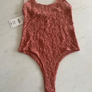 Zara Lace Scoop Bodysuit